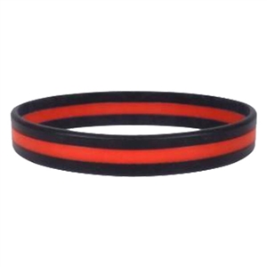 Rothco Silicone Thin Red Line Bracelet | Bguniforms